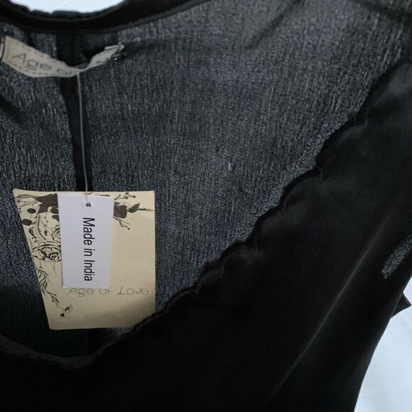 Nataya Age of Love Black Satin Dress - Picture 7 of 10